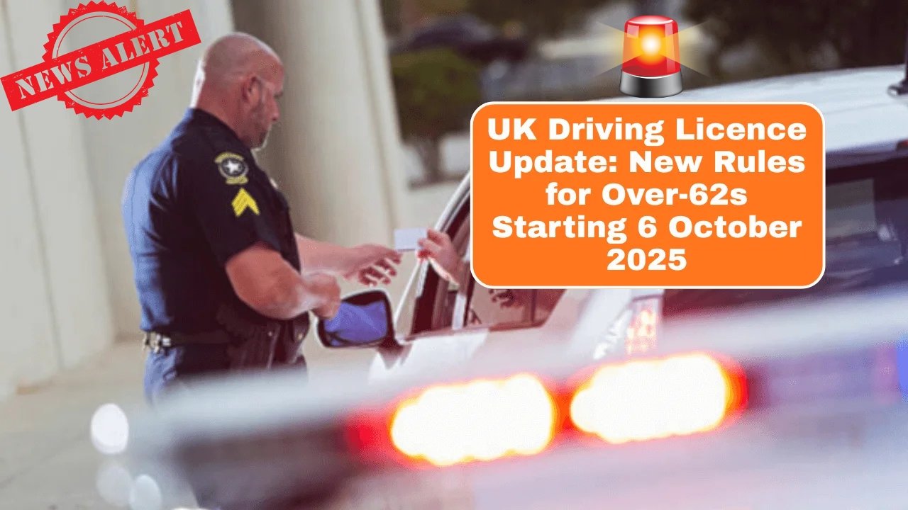 Over-62 UK Drivers Must Follow New Licence Rules from 7 October 2025 – DVLA Update
